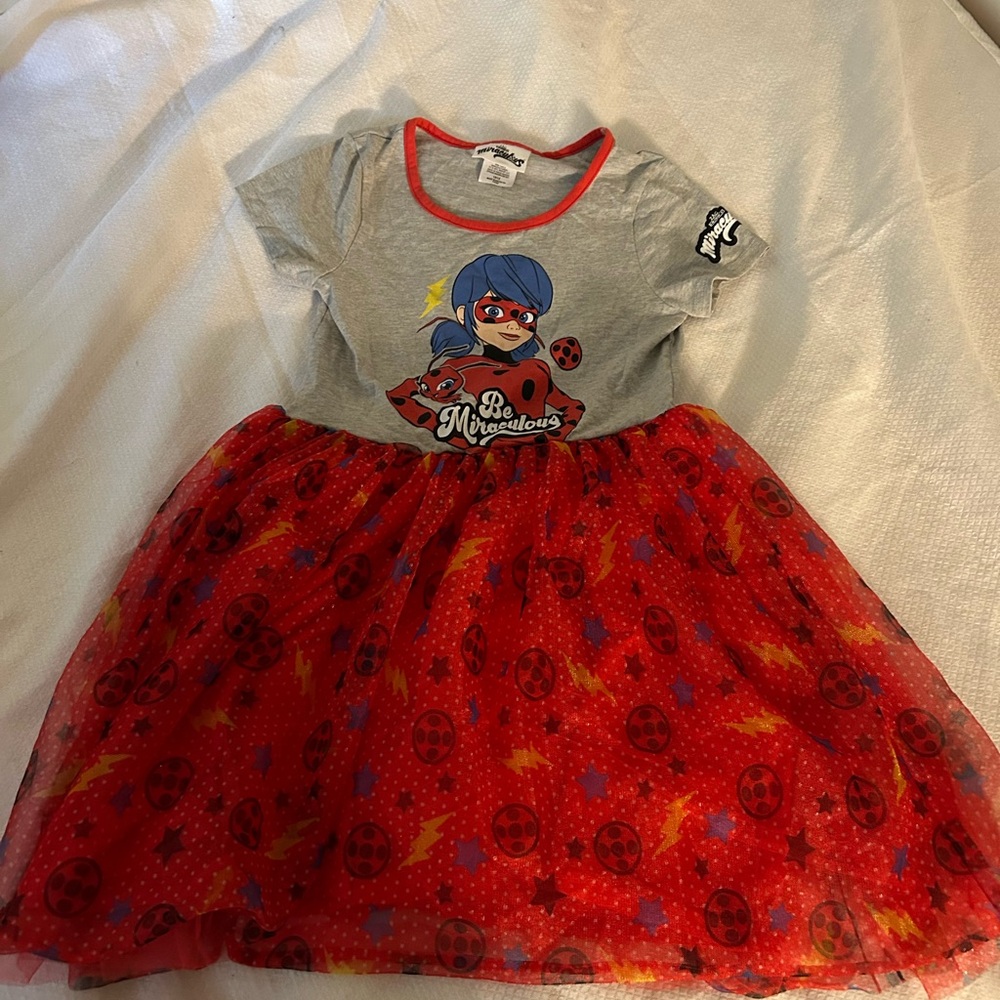 Miraculous Ladybug Kids Superhero Costume - Red and Gray